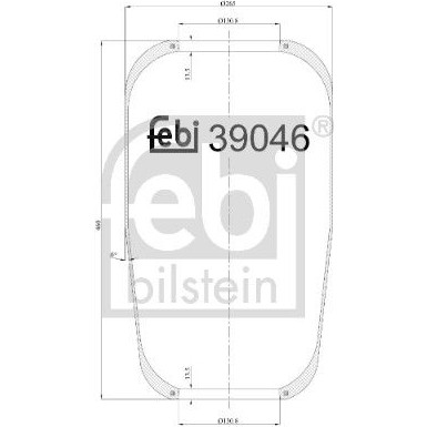 FEBI BILSTEIN 39046 Federbalg, Luftfederung