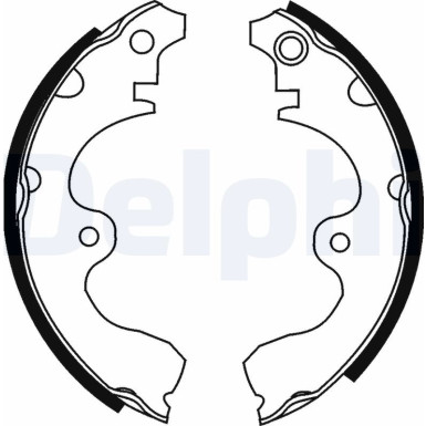 Delphi Bremsbackensatz LS1638
