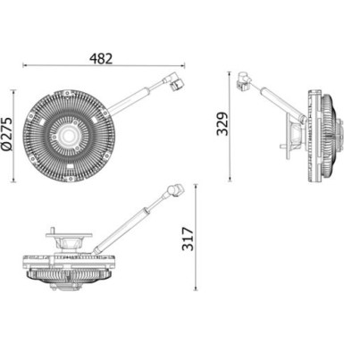 Kupplung, Kühlerlüfter CFC 269 000P Kupplung, Kühlerlüfter CFC 269 000P