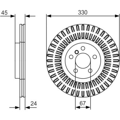 Bremsscheibe 0 986 479 C94 Bremsscheibe 0 986 479 C94