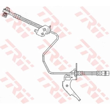 TRW Bremsschlauch PHD566 TRW Bremsschlauch PHD566