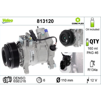 Kompressor, Klimaanlage 813120 Kompressor, Klimaanlage 813120