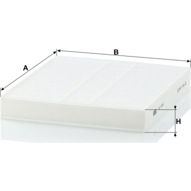 MANN-FILTER CU 2141 Innenraumfilter, Partikelfilter MANN-FILTER CU 2141 Innenraumfilter, Partikelfilter