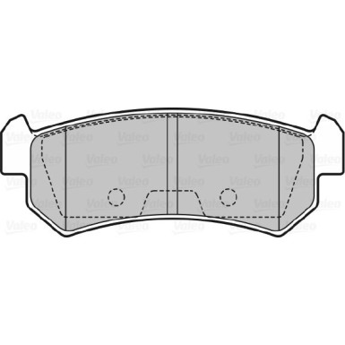 Valeo Bremsbelagsatz, Scheibenbremse 598874