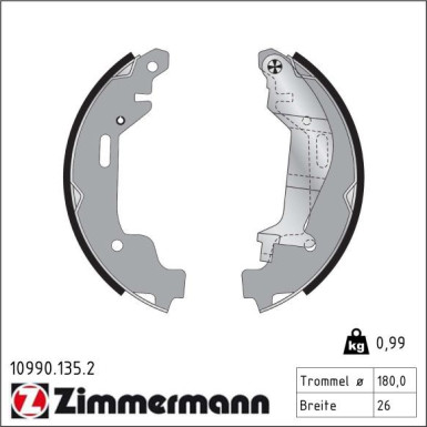 Bremsbackensatz 10990.135.2 Bremsbackensatz 10990.135.2