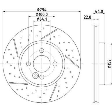 Hella Bremsscheibe PRO 8DD 355 116-211