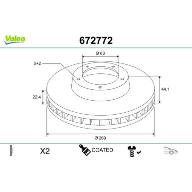 Bremsscheibe 672772