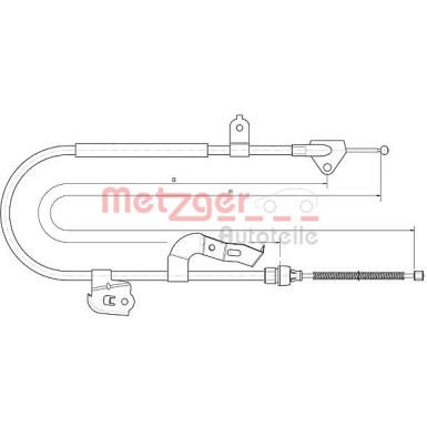 Metzger Seilzug, Feststellbremse 10.4510
