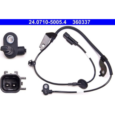 Sensor, Raddrehzahl 24.0710-5005.4