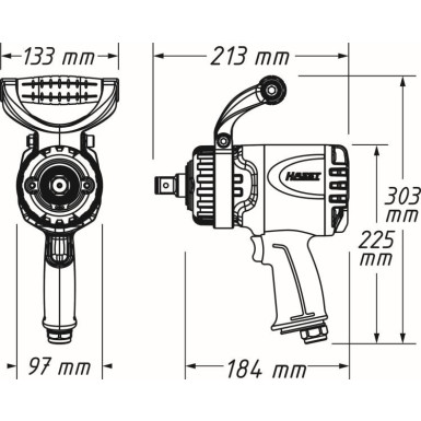 Hazet Schlagschrauber (Druckluft) 9013TT Hazet Schlagschrauber (Druckluft) 9013TT