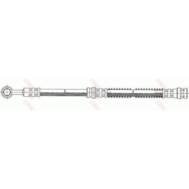 2 x TRW Bremsschlauch PHD346