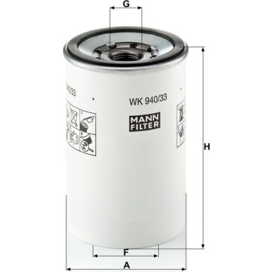 Kraftstofffilter WK 940/33 X