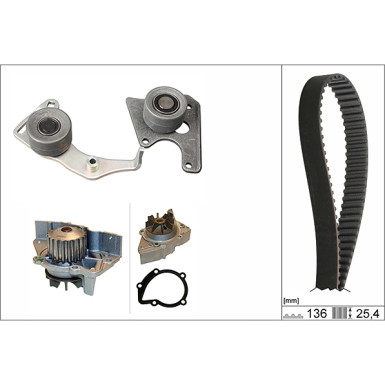 INA Wasserpumpe + Zahnriemensatz 530 0096 31