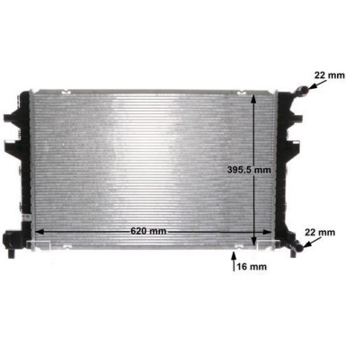 Mahle Niedertemperaturkühler, Ladeluftkühler BEHR CIR 34 000S