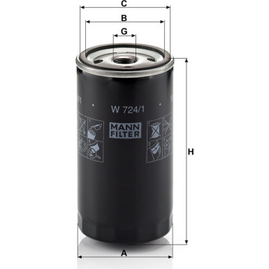 Ölfilter W 724/1
