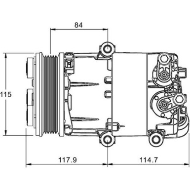 Kompressor, Klimaanlage ACP 1333 000P Kompressor, Klimaanlage ACP 1333 000P