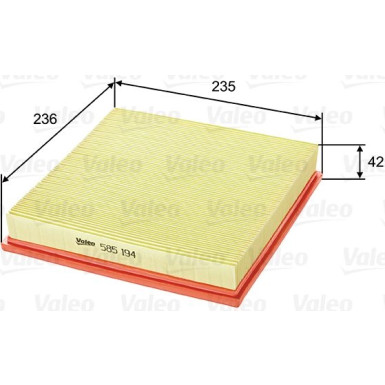 Valeo Luftfilter 585194