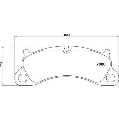 Brembo Bremsbelagsatz, Scheibenbremse PRIME LINE P 65 025