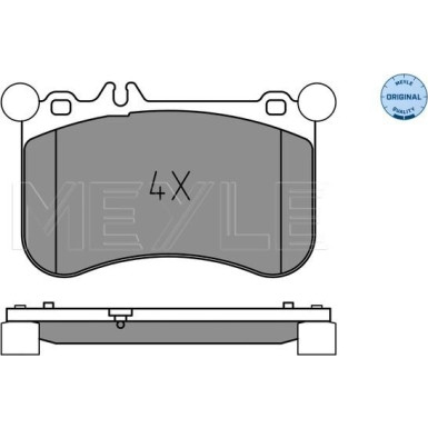 Meyle Bremsbelagsatz, Scheibenbremse MEYLE-ORIGINAL: True to OE 025 252 1917