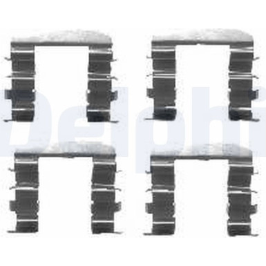 Delphi Zubehörsatz, Scheibenbremsbelag LX0461