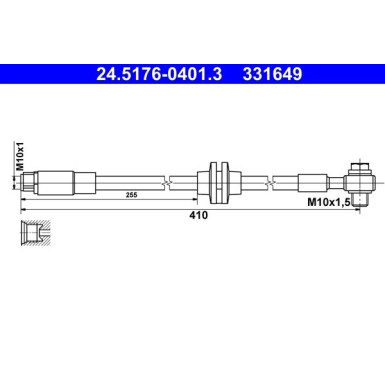 Bremsschlauch 24.5176-0401.3