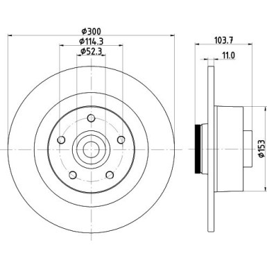 Hella Bremsscheibe PRO 8DD 355 123-171
