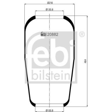 FEBI BILSTEIN 20882 Federbalg, Luftfederung