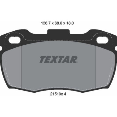 Textar Bremsbelagsatz, Scheibenbremse Q+ 2151901