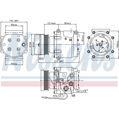 Kompressor, Klimaanlage 89066 Kompressor, Klimaanlage 89066