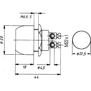 Hella Zünd-/Startschalter 6JF 001 571-151