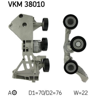 Spannrolle, Keilrippenriemen VKM 38010