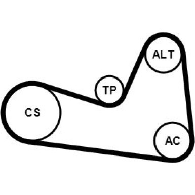 ContiTech Keilrippenriemensatz 6PK1200K1
