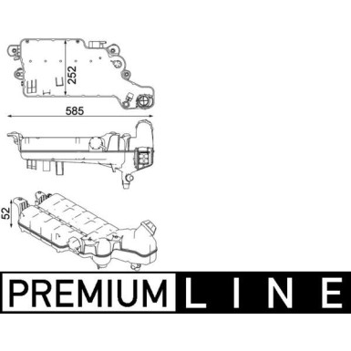 Ausgleichsbehälter, Kühlmittel CRT 99 000P Ausgleichsbehälter, Kühlmittel CRT 99 000P