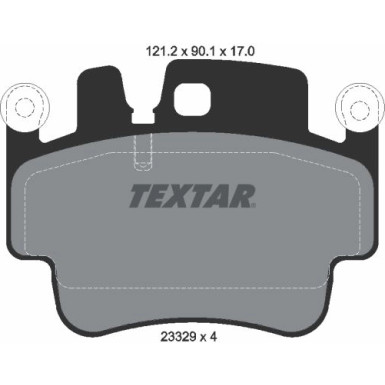 Textar Bremsbelagsatz, Scheibenbremse 2332902