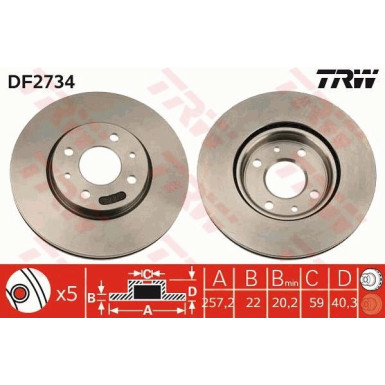 Bremsscheibe DF2734