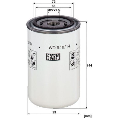 Ölfilter WD 940/14