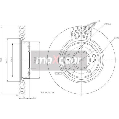 Maxgear Bremsscheibe 19-2393