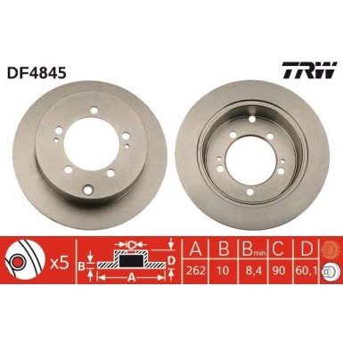 Bremsscheibe DF4845