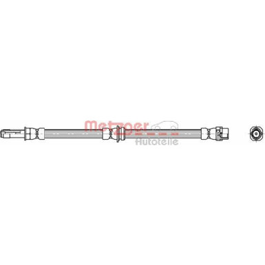 Metzger Bremsschlauch 4114074
