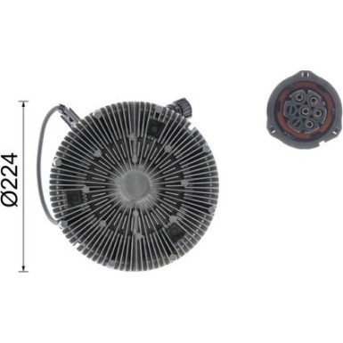 Mahle Kupplung, Kühlerlüfter BEHR Premium Line CFC 190 000P