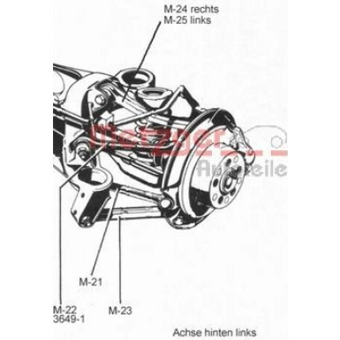 Metzger Stange/Strebe, Radaufhängung 53033919