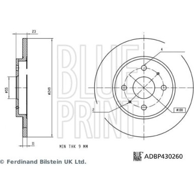 Bremsscheibe ADBP430260 Bremsscheibe ADBP430260