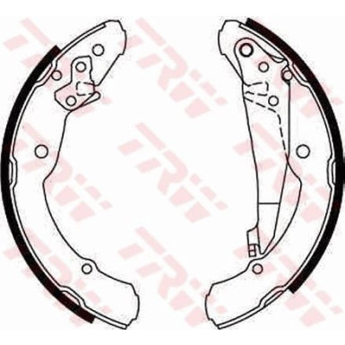 TRW Bremsbackensatz GS8639