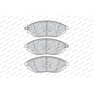 Ferodo Bremsbelagsatz, Scheibenbremse PREMIER ECO FRICTION FDB4669 Ferodo Bremsbelagsatz, Scheibenbremse PREMIER ECO FRICTION FDB4669