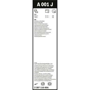 BOSCH A 001 J Scheibenwischer Aerotwin 3 397 110 00A für FORD