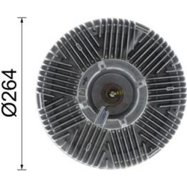 Mahle Kupplung, Kühlerlüfter BEHR Premium Line CFC 204 000P