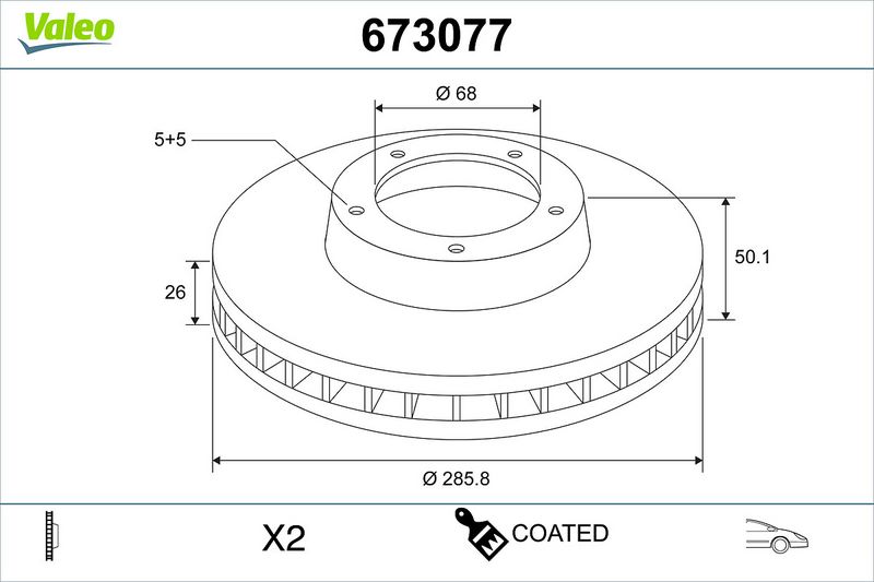 Bremsscheibe 673077 Bremsscheibe 673077