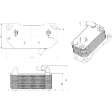 Ölkühler, Motoröl 31843 Ölkühler, Motoröl 31843