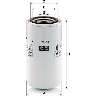 Ölfilter W 951