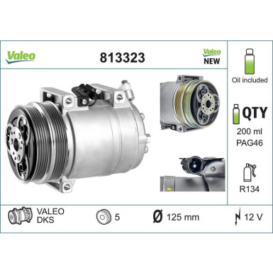 Kompressor, Klimaanlage Valeo Origins New OE TECHNOLOGIE 813323